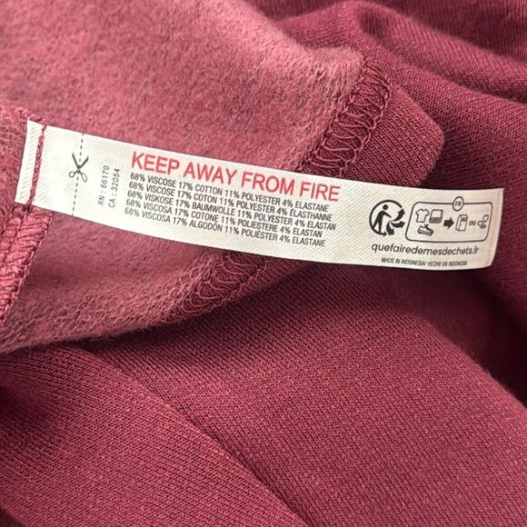 Anthropologie Maroon Red Drop Waist Maxi Dress‎ Large - Picture 7 of 7